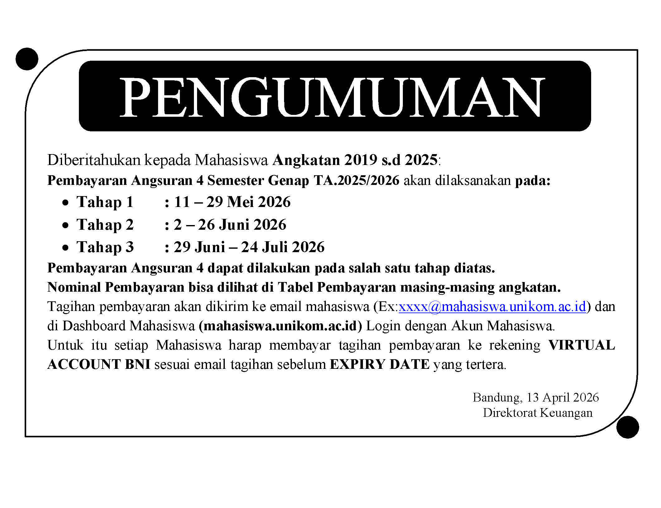 UNIKOM BANDUNG