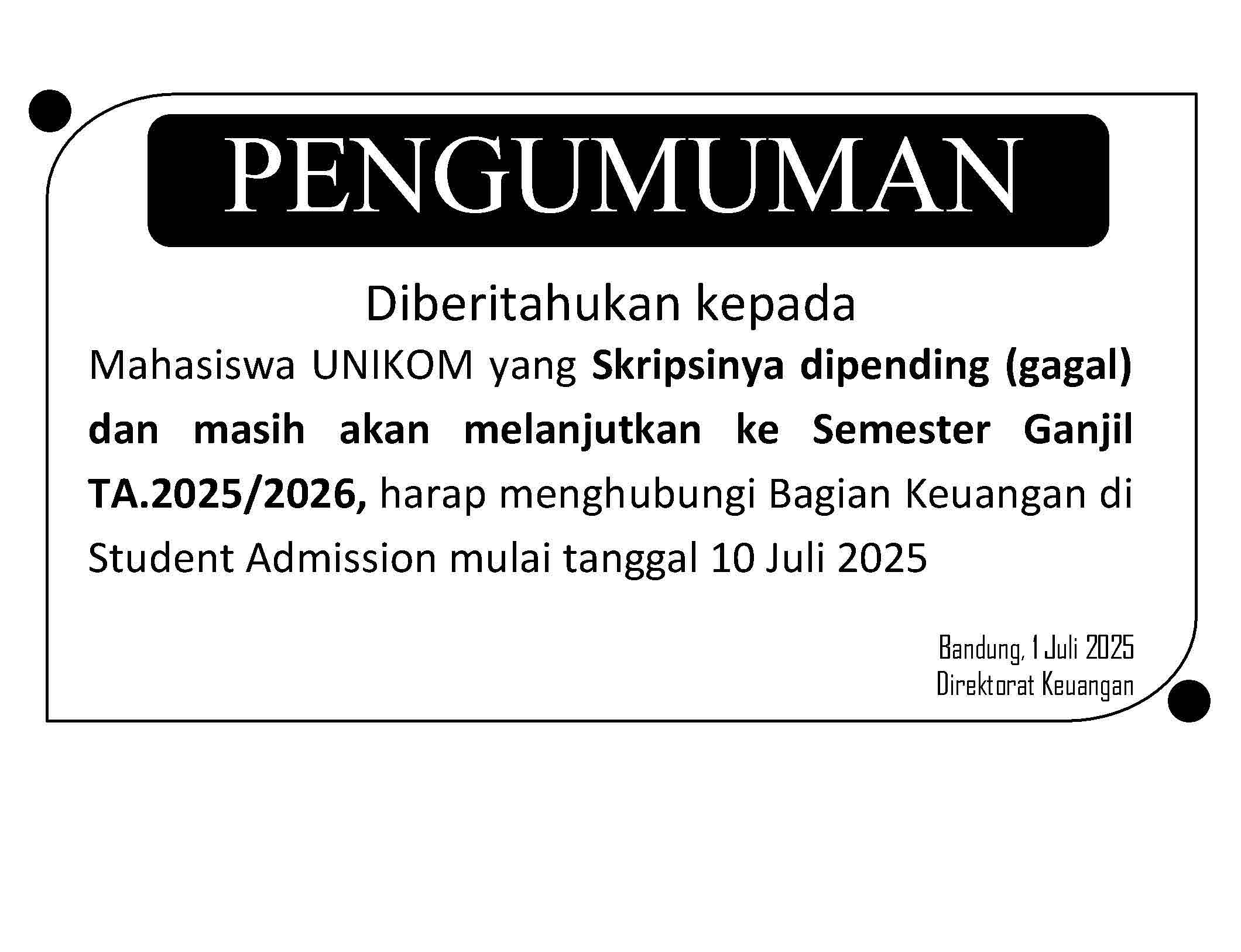 UNIKOM BANDUNG