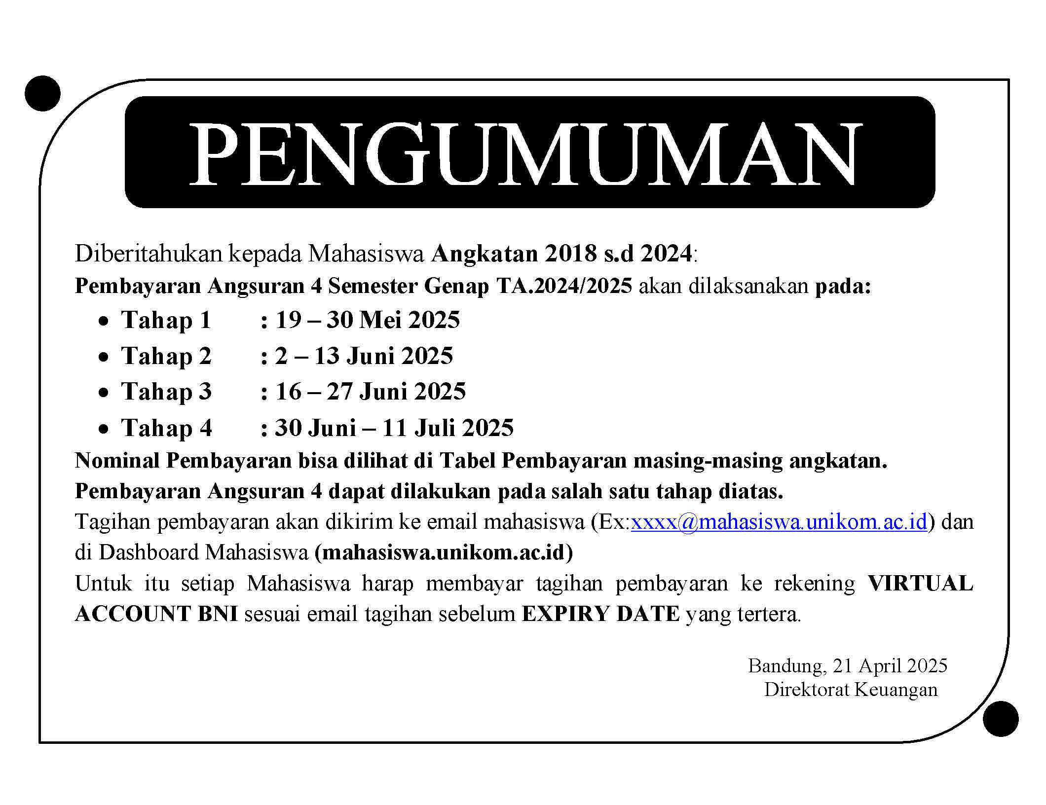 UNIKOM BANDUNG